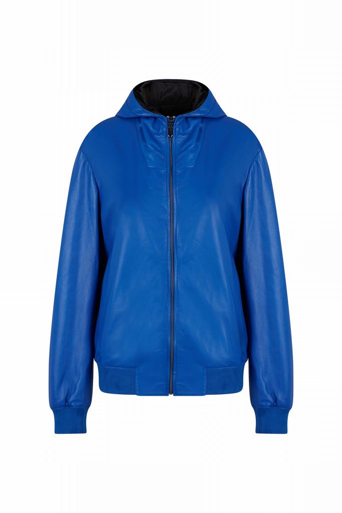 BLOUSON EN CUIR REVERSIBLE - JAEN MAJORELLE