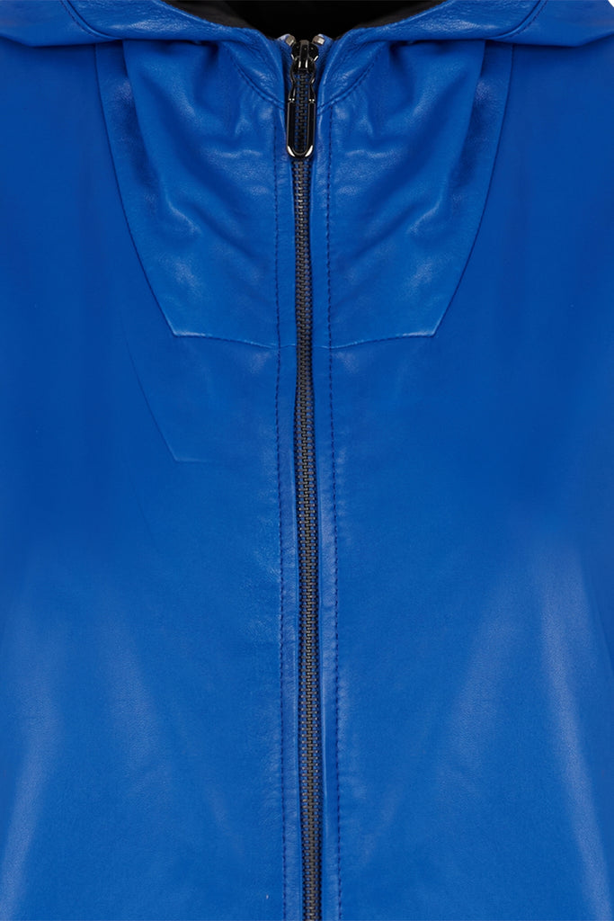 BLOUSON EN CUIR REVERSIBLE - JAEN MAJORELLE