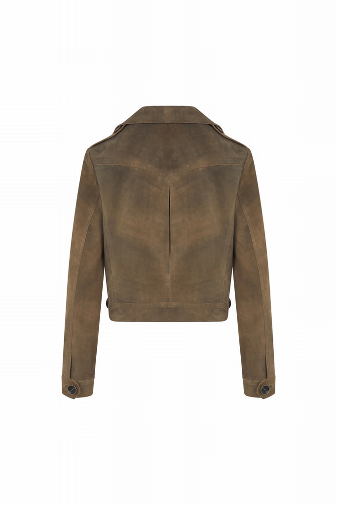 BLOUSON EN DAIM CROISÉ - WELLINGTON VEL TERRE