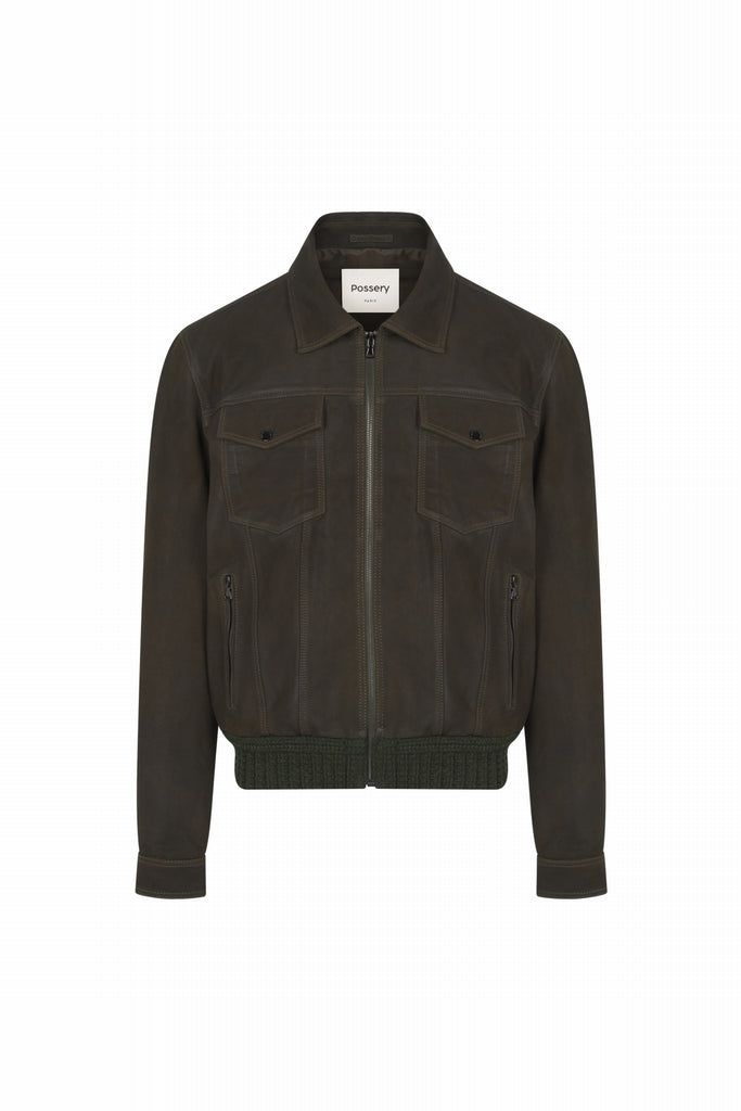 BLOUSON EN DAIM - MALARTIC VEL KAKI