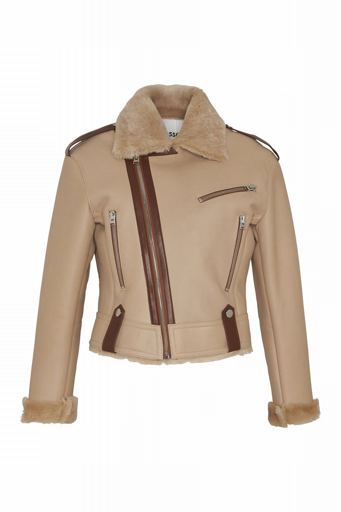 BLOUSON EN PEAU RETOURNEE - PORTSMOOTH DF BAMBOO