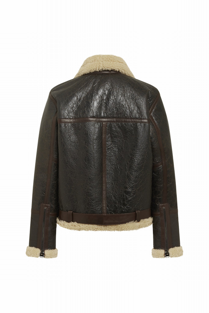 BOMBARDIER AVEC POCHES PLAQUEE - GUIDO MARRON