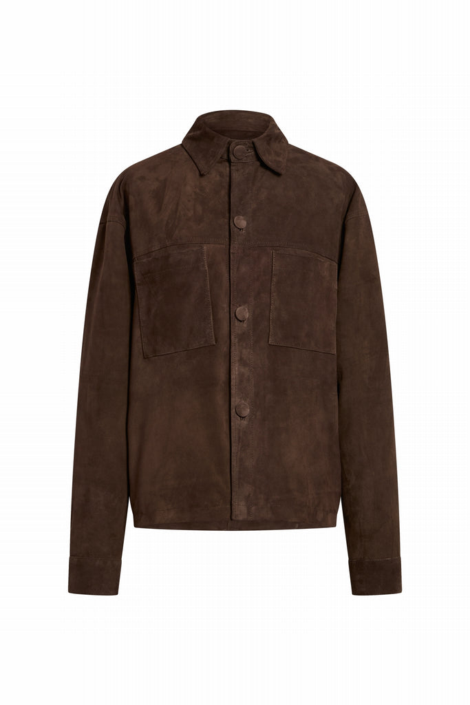 CHEMISE EN DAIM UNISEX - MADRID VEL MARRON