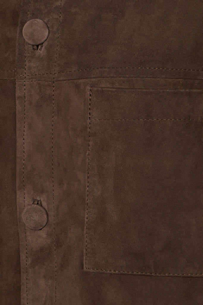 CHEMISE EN DAIM UNISEX - MADRID VEL MARRON