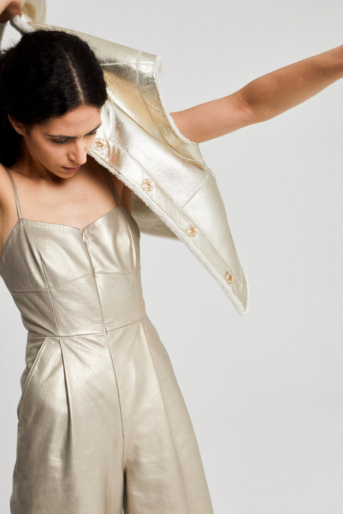 COMBINAISON EN CUIR - OSHAWA LIGHT GOLD