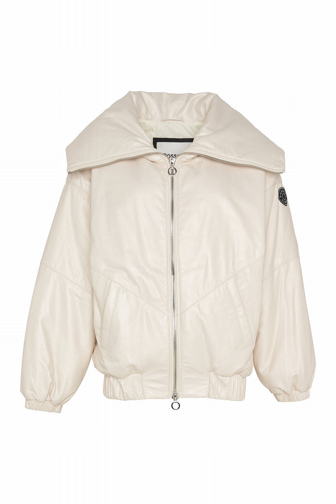 DOUDOUNE EN CUIR - NEWPORT CHAMPAGNE