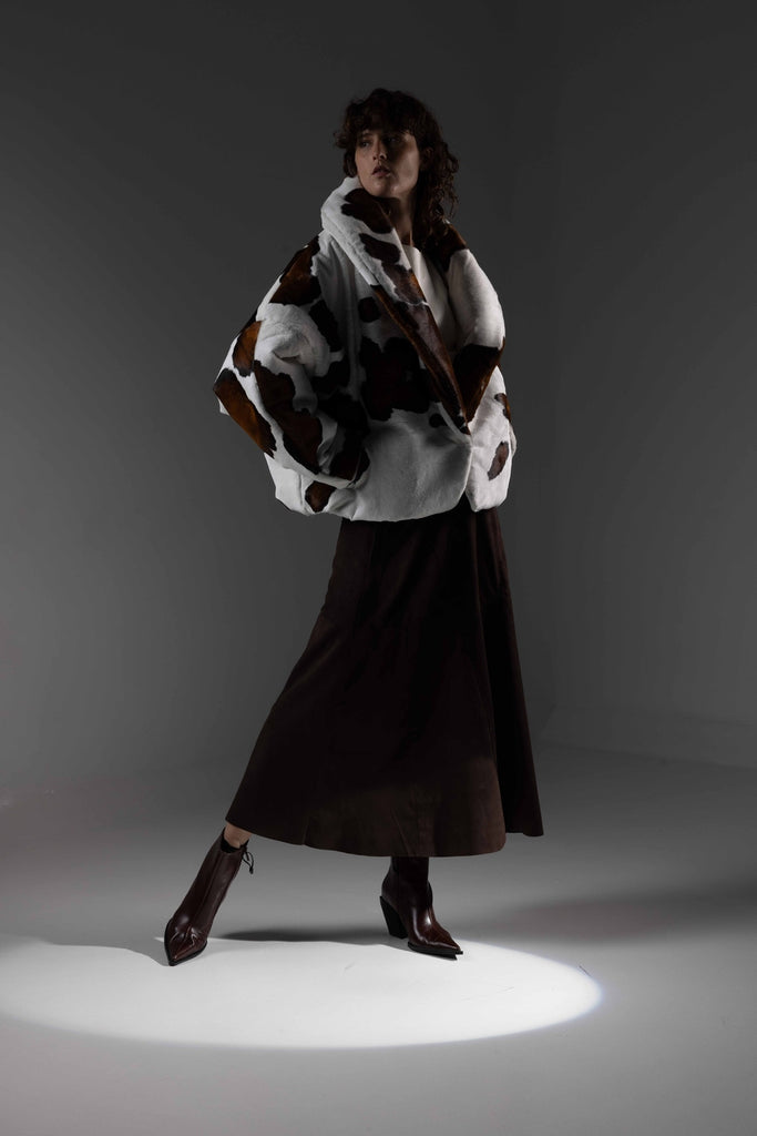 DOUDOUNE EN VACHE OVERSIZE - BODEN CAV VACHE