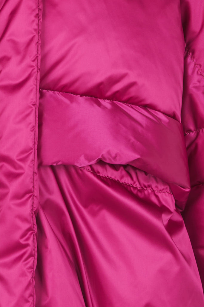 DOUDOUNE OVERSIZE AVEC CAPUCHE - FERNIE FUCHSIA