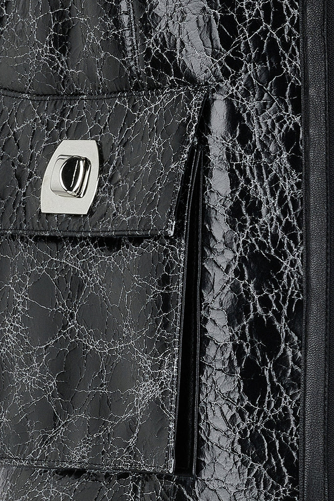 GILET EN PEAU RETOURNÉE - WINKLER NOIR