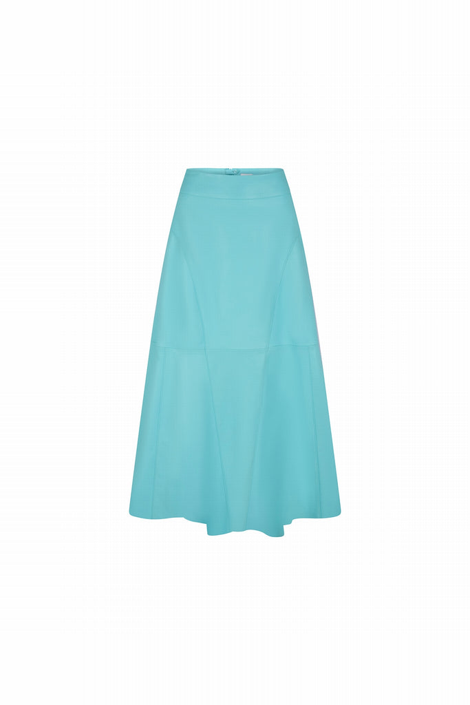 JUPE EN CUIR D'AGNEAU - TRIESTE WAXY TIFFANY