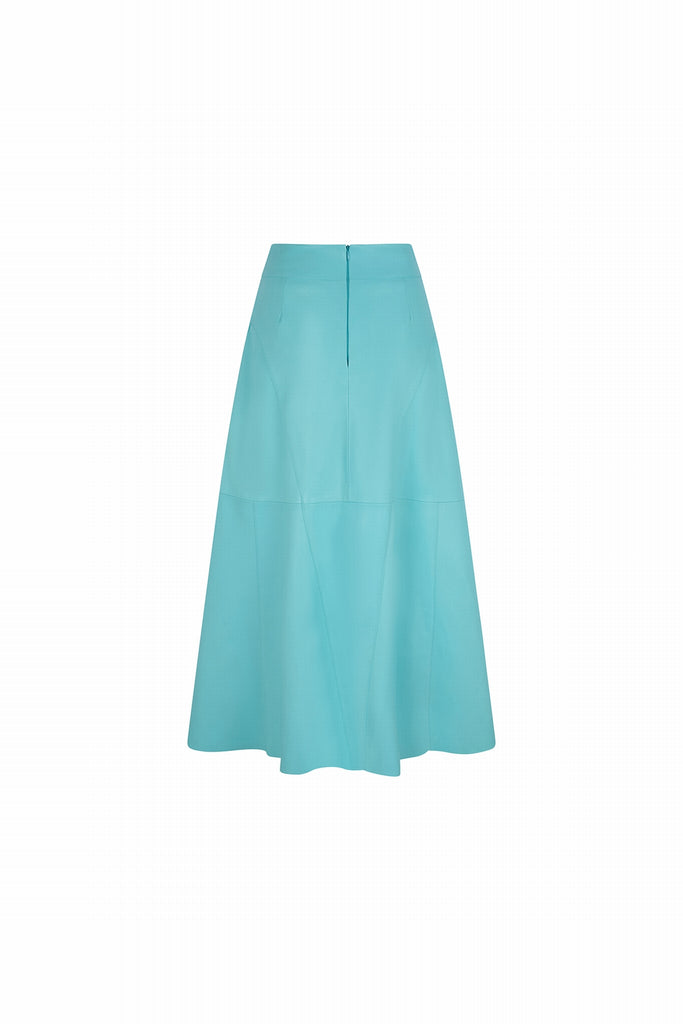 JUPE EN CUIR D'AGNEAU - TRIESTE WAXY TIFFANY