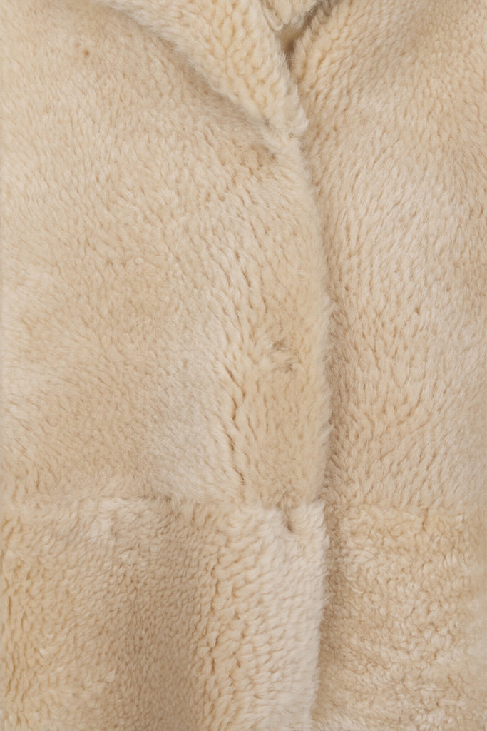 MANTEAU 3/4 EN PEAU RETOURNÉE - BROOKFIELD BEIGE
