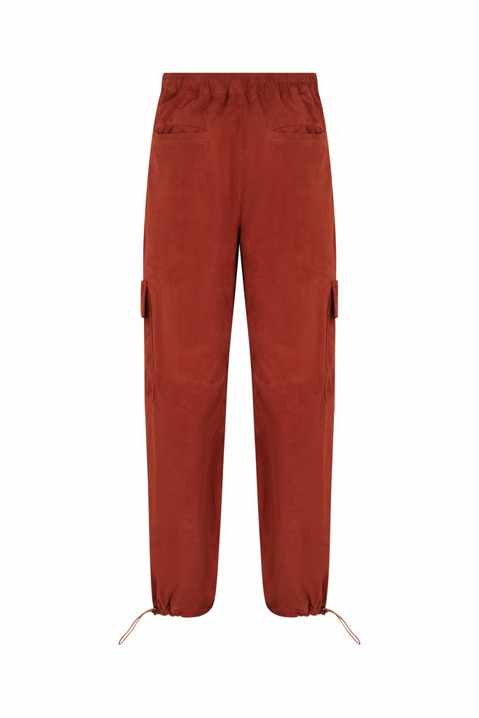 PANTALON CARGO EMPIECEMENT - VIGO VEL PAPRIKA