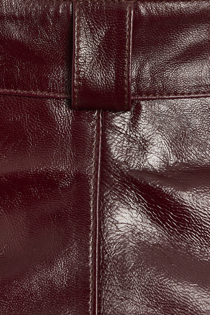 PANTALON EN CUIR BRILLANT - KALIX CHIANTI