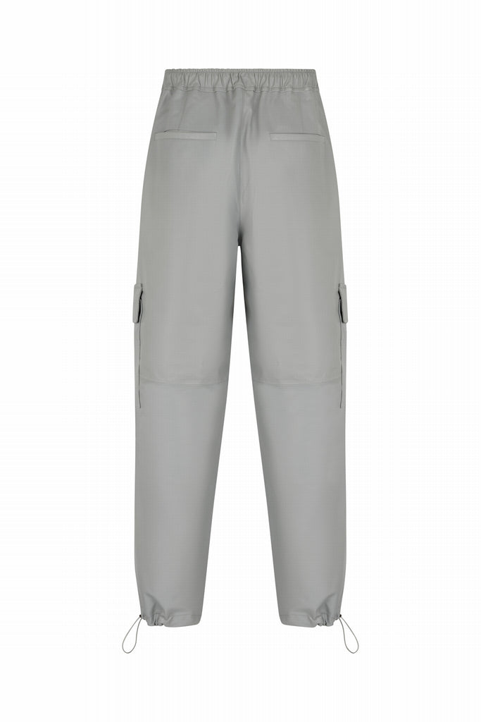 PANTALON EN CUIR CARGO HOMME - VIGO WAXY BLANC