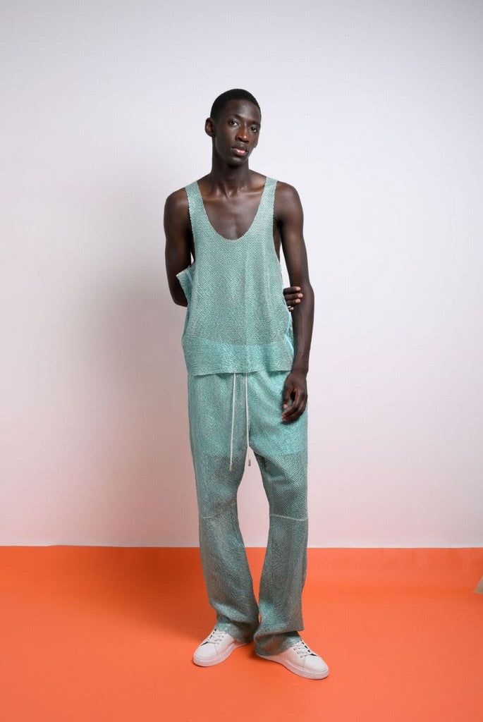 PANTALON EN CUIR PERFORE - SALERNO IRAZU PERF