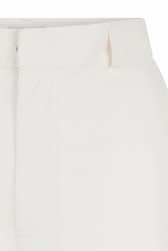 PANTALON EN CUIR PLONGÉ FLARE - FIGUERES BLANC