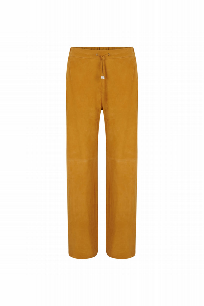 PANTALON EN DAIM - CADIZ VEL CURCUMA