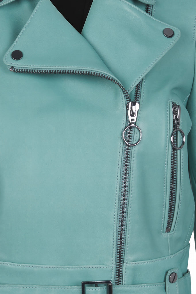 PERFECTO COURT EN CUIR - KENORA CELADON