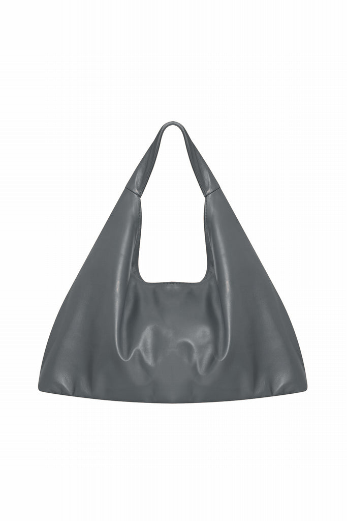 SAC EN CUIR CABAS - PARIS WAXY PLOMB