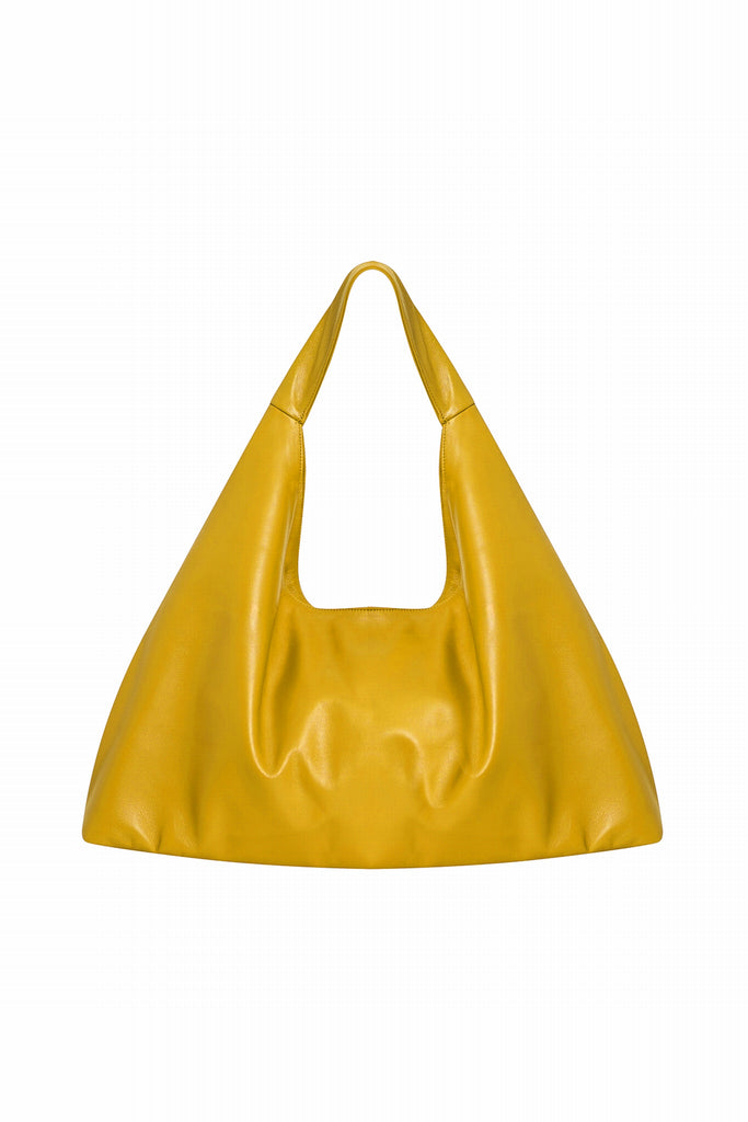 SAC EN CUIR CABAS - PARIS WAXY TOURNESOL