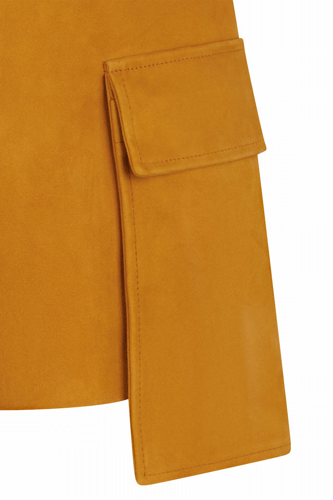 SHORT EN DAIM AVEC POCHES - BLANES VEL CURCUMA