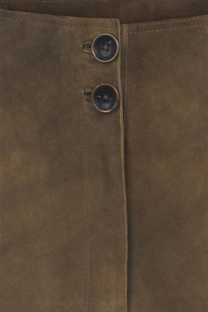 SHORT TAILLE HAUTE EN DAIM - YORK VEL TERRE