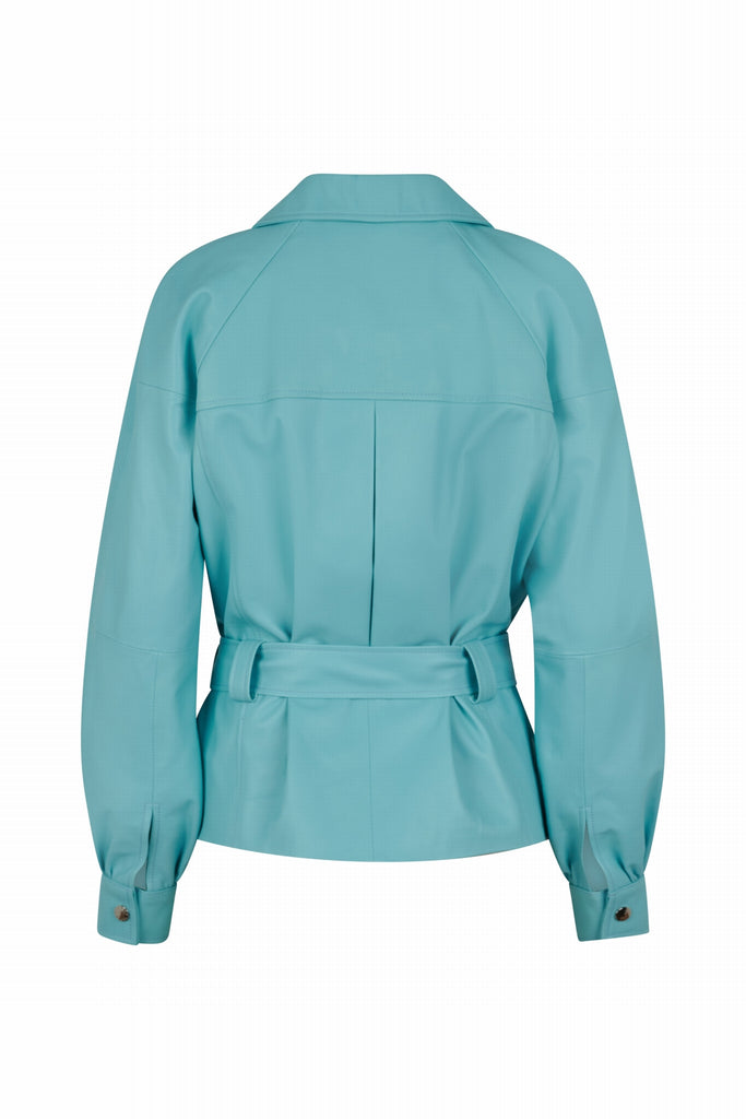 VESTE EN CUIR OVERSIZE - ELCHE WAXY TIFFANY