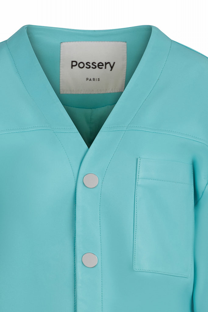 VESTE TRAVAILLEUR EN CUIR - BARI WAXY TIFFANY